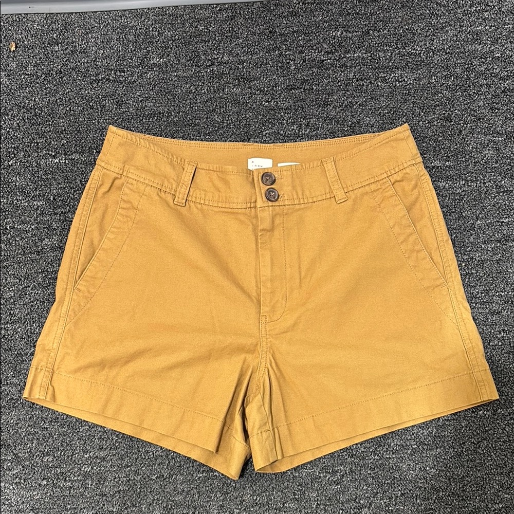 A New Day Tan Bermuda Shorts Versatile Cotton Twill